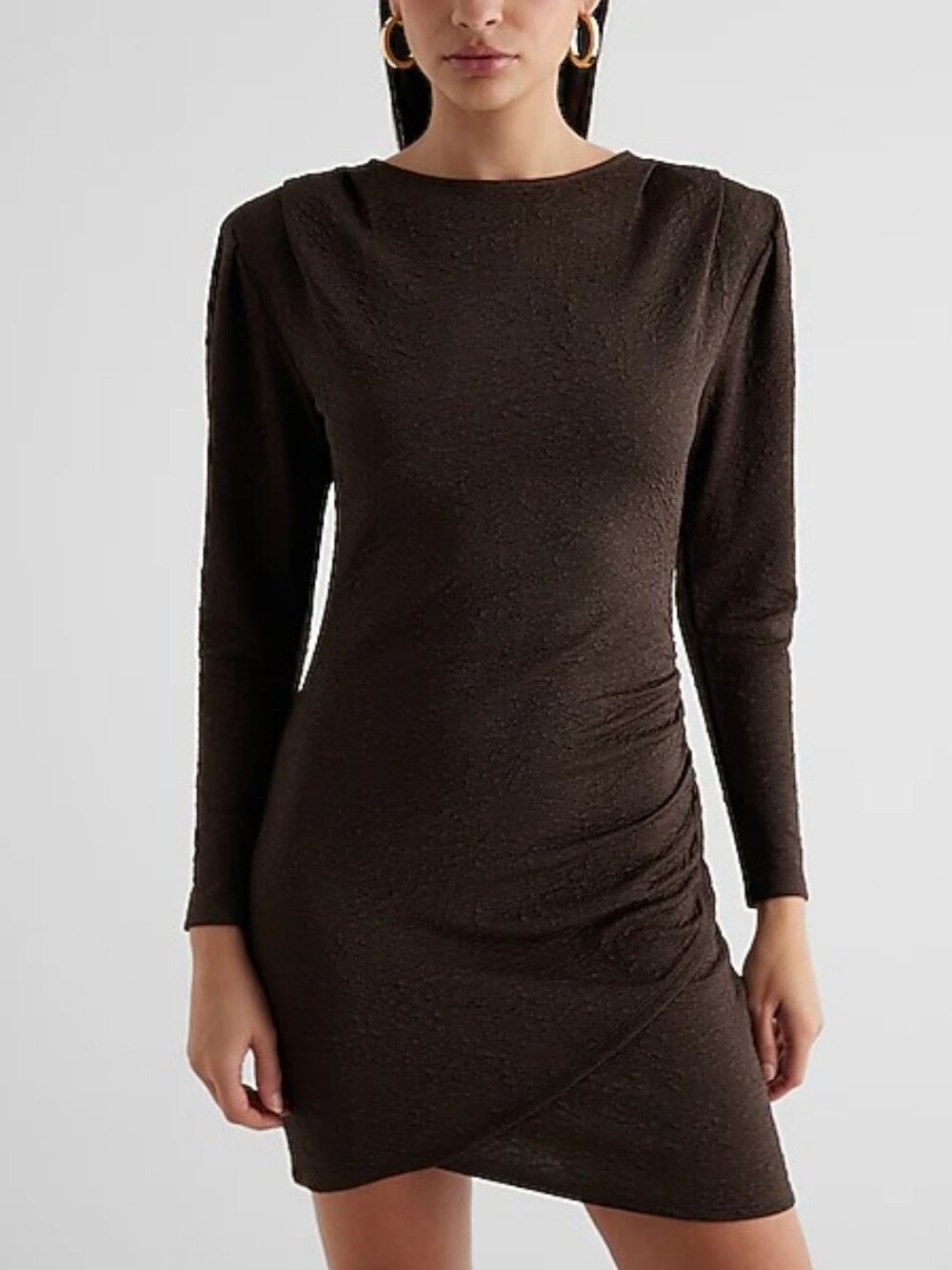 Express chocolate brown dress